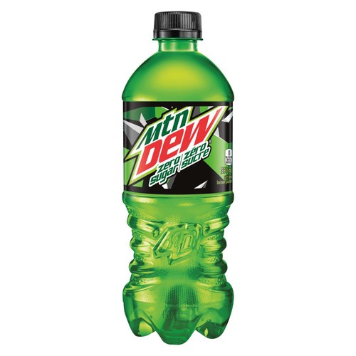 Mountain Dew Soft Drink Zero Sugar 591 ml (bottle)