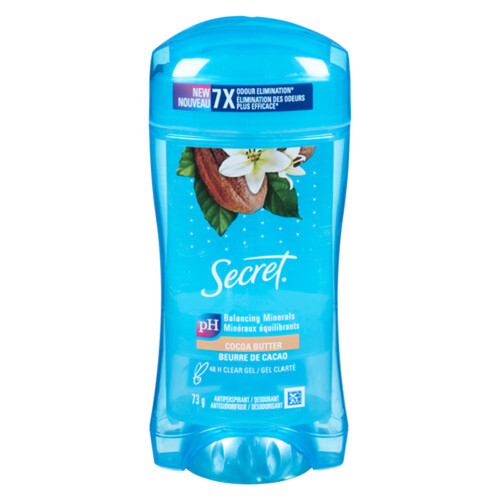 Secret Antiperspirant Fresh Clear Gel Cocoa Butter 73 g