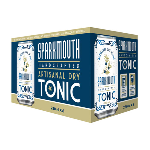 Sparkmouth Artisanal Dry Tonic Drinks 6 x 250 ml (cans)