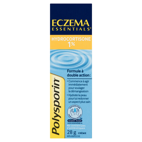 Polysporin Eczema 1% Hydrocortisone Anti-Itch Cream 28 g