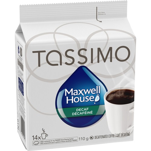 Tassimo Maxwell House Coffee Pods Decaffeinated 14 T-Discs 110 g