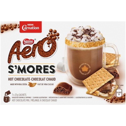 Carnation Hot Chocolate Mix Nestlé Aero S'mores 7 x 25 g