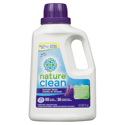 Nature Clean Laundry Detergent Liquid Lavender 30 Use 1.8 L