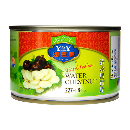 Y&Y Water Chestnuts Sliced Peeled 227 ml