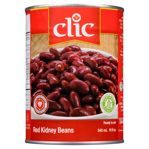Clic Canned Beans Dark Red Kidney 540 ml
