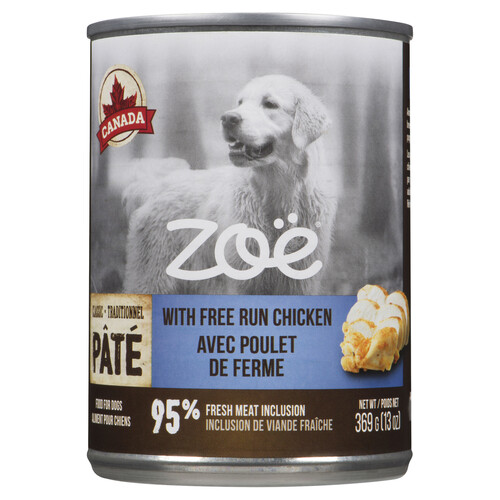 Zoe Wet Dog Food Pâté Free Run Chicken 369 g