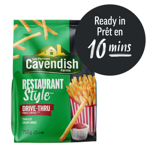 Cavendish Farms Fries Thin Crust Restaurant Style Drive Thru 750 g (frozen)