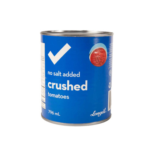 Longo's Crushed Tomatoes No Salt Added 796 ml