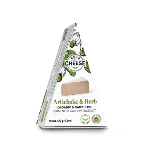 Nuts For Cheese Dairy-Free Cultured Cashew Artichoke & Herb 120 g