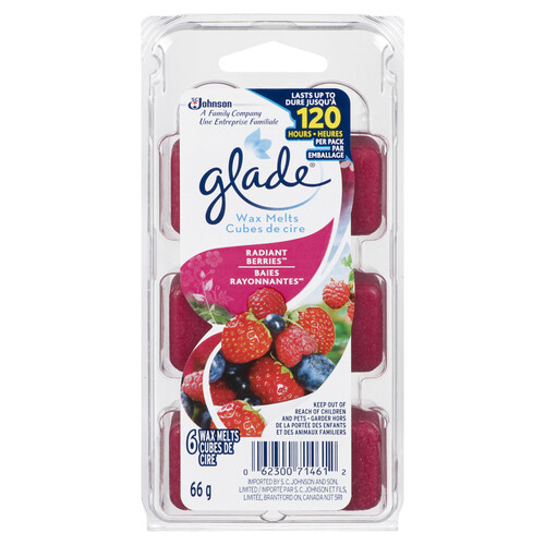 Glade Wax Melt Refills Air Freshener Radiant Berries 6 Melts