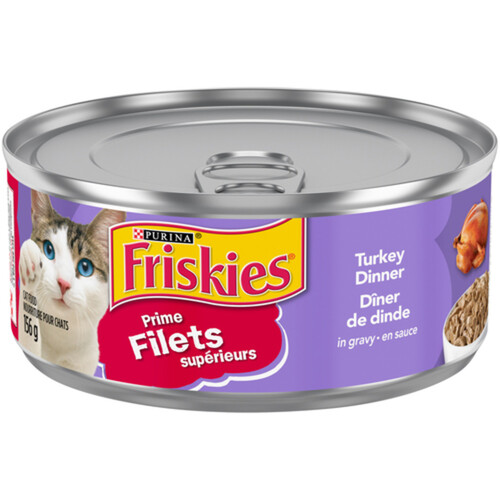 Friskies Wet Cat Food  Prime Filets Turkey Dinner in Gravy 156 g