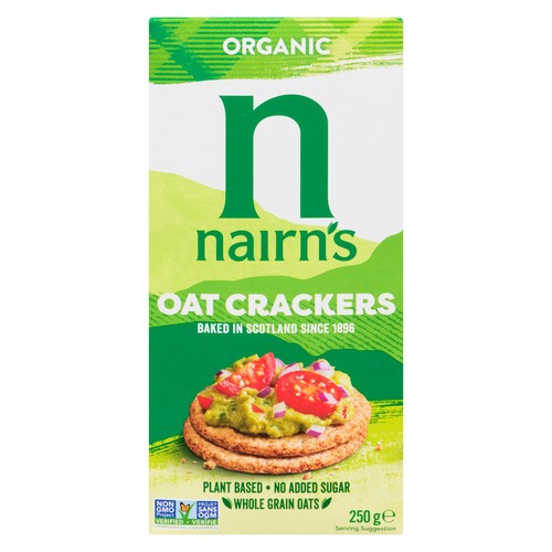 Nairn's Organic Sugar Free Cracker Whole Grain Oat 250 g