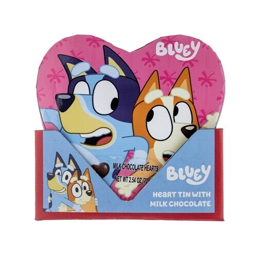 Bluey Milk Chocolate Heart Tin 72 g