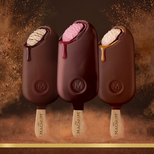 Magnum Ice Cream Bar Double Caramel Vanilla 3 x 90 ml