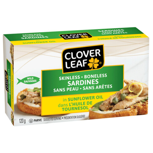 Clover Leaf Sardines In Sunflower Oil 120 g