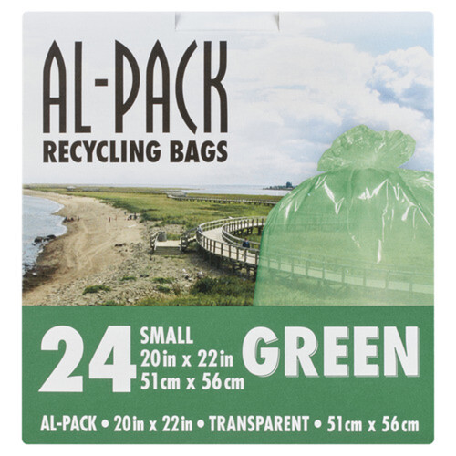 Al-Pack Recycling Bags Green Small 24 Bags