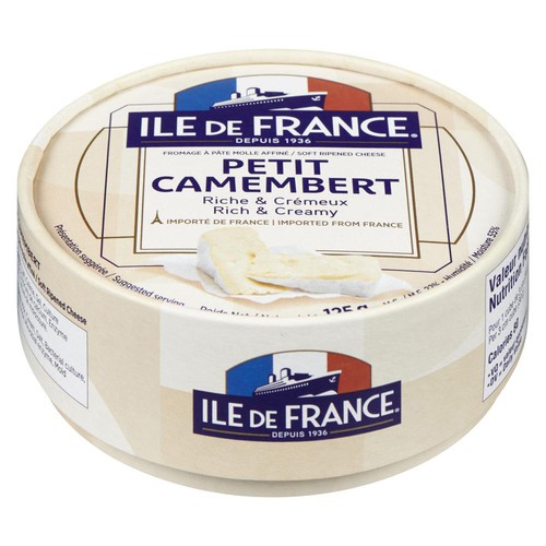 Ile De France Soft Ripened Cheese Rich & Creamy Petit Camebert 125 g