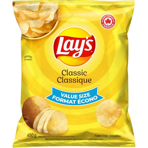Lay's Classic Potato Chips Value Size 450 g