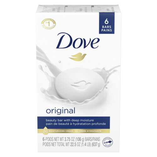 Dove Original Beauty Bar White 6 x 106 g