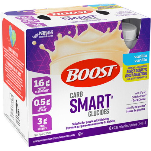 Boost Diabetic Drink Vanilla 6 x 237 ml