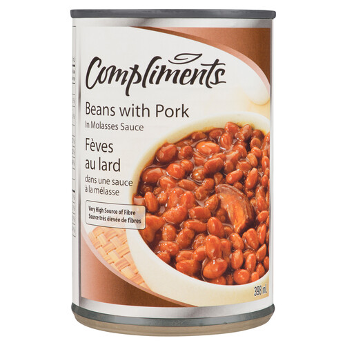 Compliments Beans With Pork In Molasses Sauce 398 ml