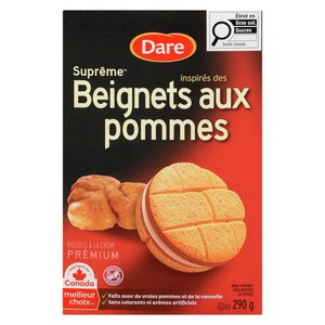 Dare Suprême Biscuits à la crème prémium inspirés des beignets aux pommes 290 g
