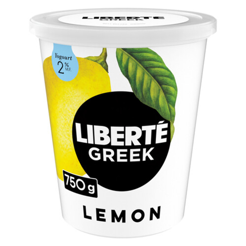 Liberté Greek 2% Yogurt Lemon High Protein 750 g