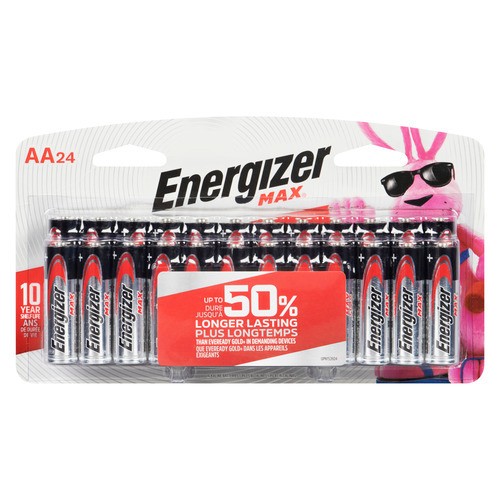 Energizer Max Alkaline AA Batteries 24 Count