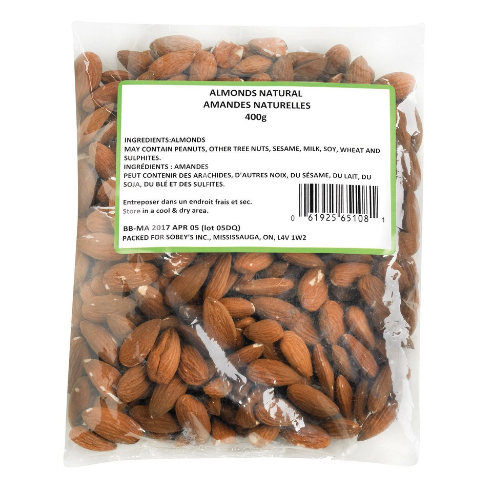 Almonds Natural 400 g - Voilà Online Groceries & Offers