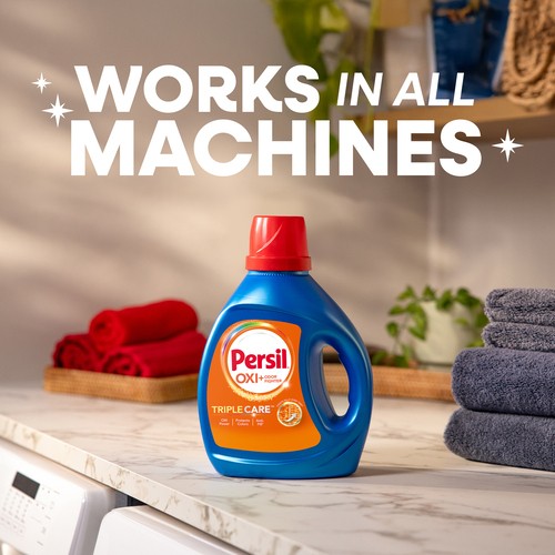 Persil TripleCare Liquid Laundry Detergent Advanced Clean 3.72 L