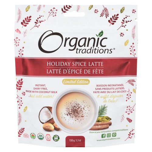 Organic Traditions Holiday Spice Latte 150 g