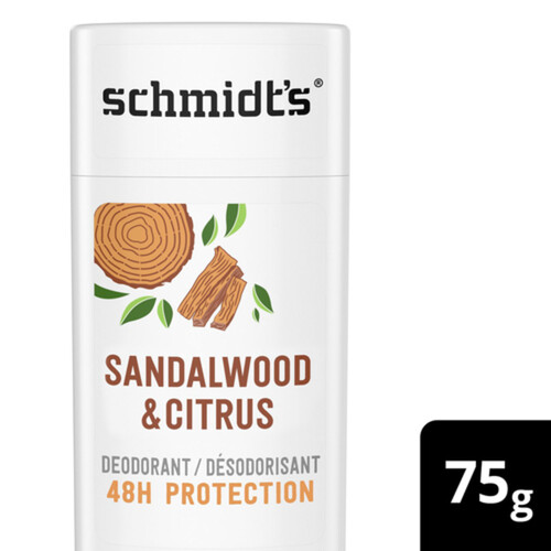 Schmidt's Natural Origin Deodorant Citrus & Sandalwood 48 Hour Protection 75 g