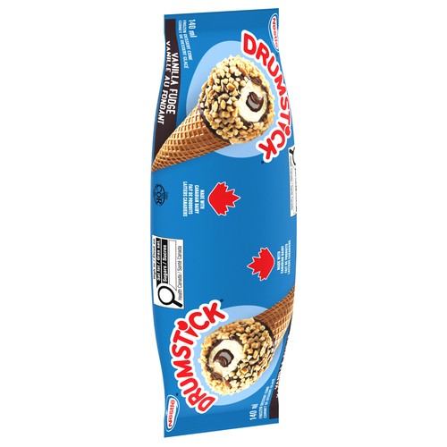 Nestlé Drumsticks Frozen Dessert Cones Vanilla Fudge 140 ml