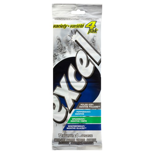 Excel Sugar Free Gum Variety Pack 12 x 4 Packs