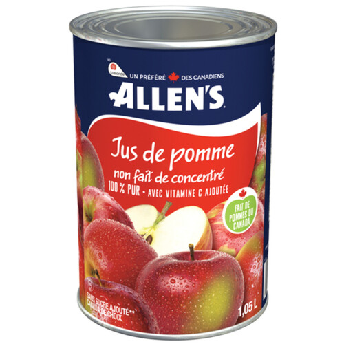 Allen's Pure Apple Juice Not From Concentrate 1.05 L (can)