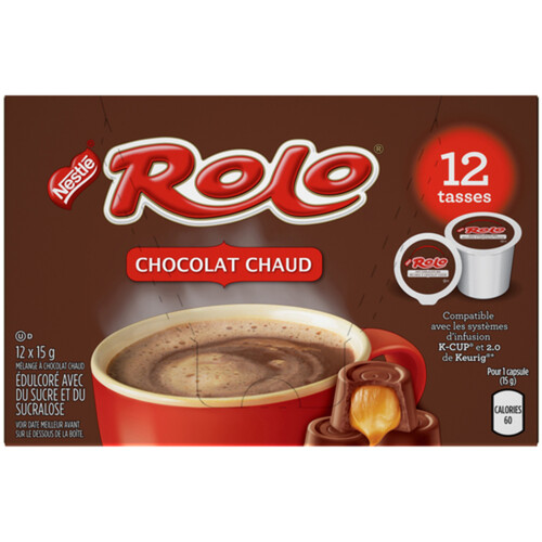 Nestlé Rolo Hot Chocolate Mix Pods 12 x 15 g