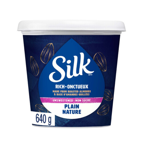 Silk Almond Plant Based Yogurt Plain Unsweetened  640 g
