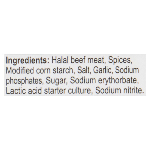 Solmaz Sojuk Beef Sausage Chub Mild 350 g