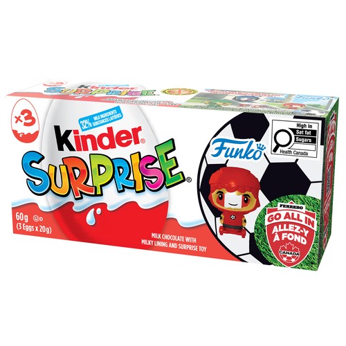 Kinder Surprise Peanut-Free Milk Chocolate Eggs 3 x 20 g