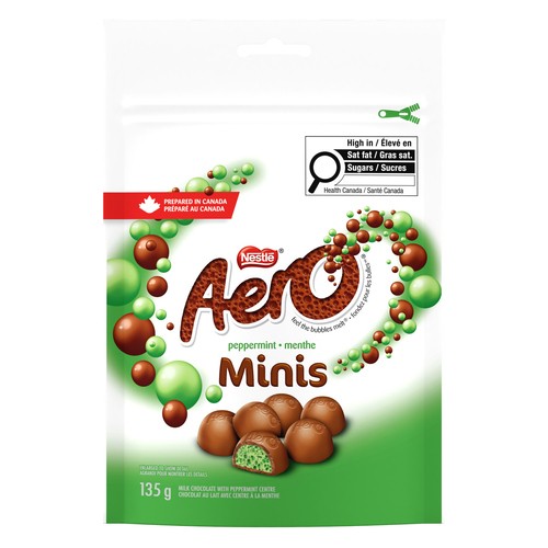Nestlé Aero Milk Chocolate Minis Peppermint Pouch 135 g