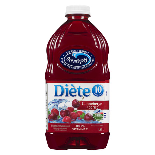 Ocean Spray Diet Beverage Cranberry Cherry 1.89 L