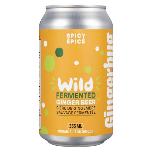 Gingerbug Wild Fermented Ginger Beer Spicy 355 ml