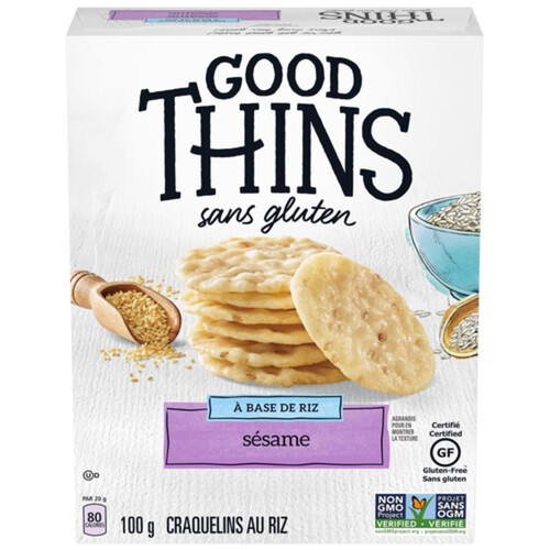 Christie Good Thins Gluten-Free Rice Crackers Sesame 100 g