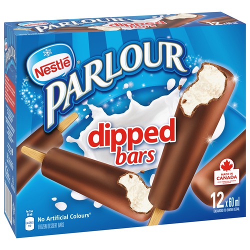Nestlé Parlour Frozen Dessert Bars Dipped 12 x 60 ml