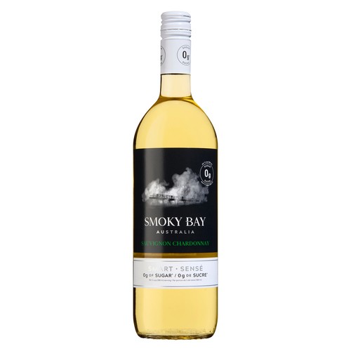 Smoky Bay White Wine 11.5% Alcohol Sauvignon Chardonnay Smart 1 L (bottle)