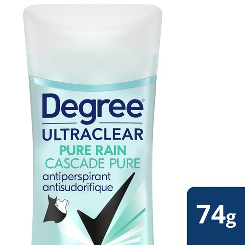 Degree Ultra Clear Antiperspirant Stick Black + White Pure Rain 74 g