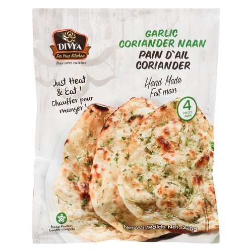 Divya Naan Garlic Butter 320 g (frozen)