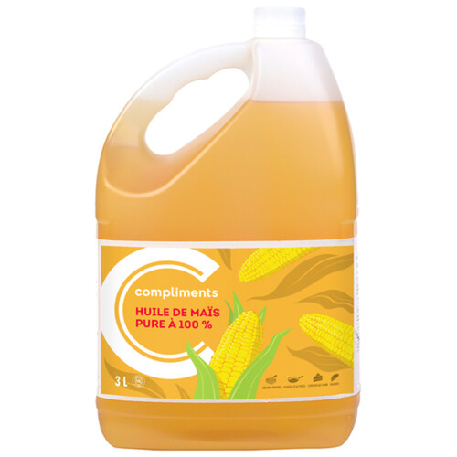 Compliments Corn Oil 100% Pure 3 L