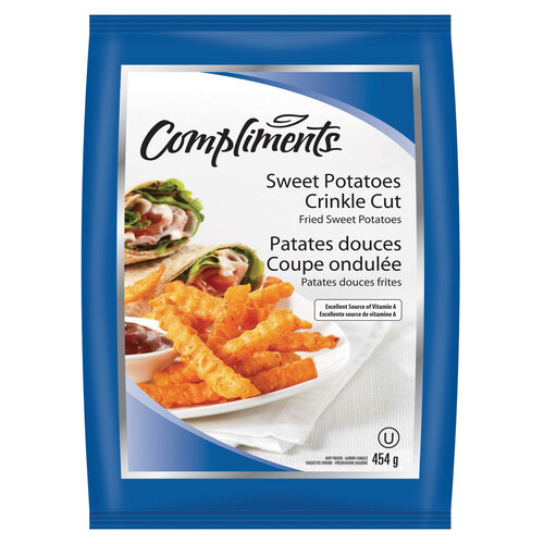 Compliments Frozen Sweet Potato Crinkle Cut Fries 454 g