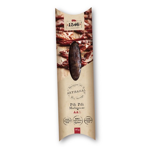 1546 Artisanal Dry Sausage Madagascar Pili Pili 90 g